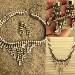 Costume Jewelry Earrings and Necklace